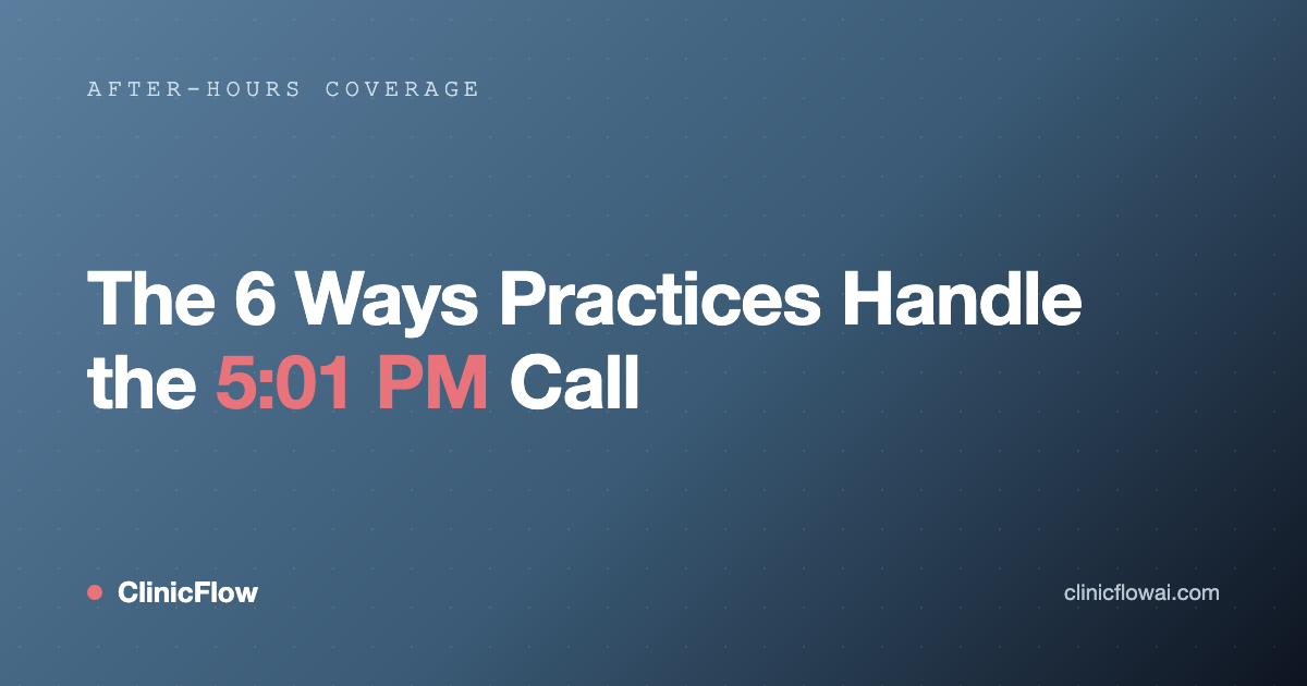 After-hours call coverage options for medical practices compared