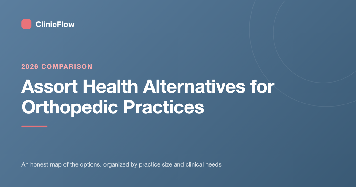 Assort Health alternatives for orthopedic practices — 2026 comparison