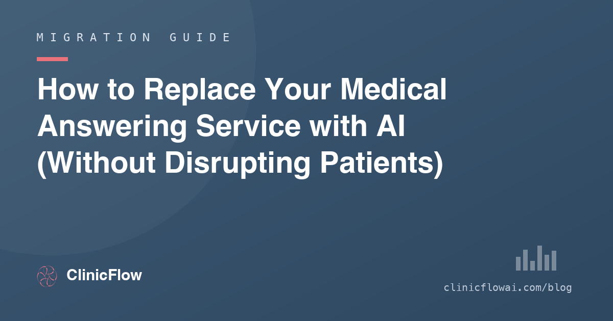 Replacing a medical answering service with AI — migration guide