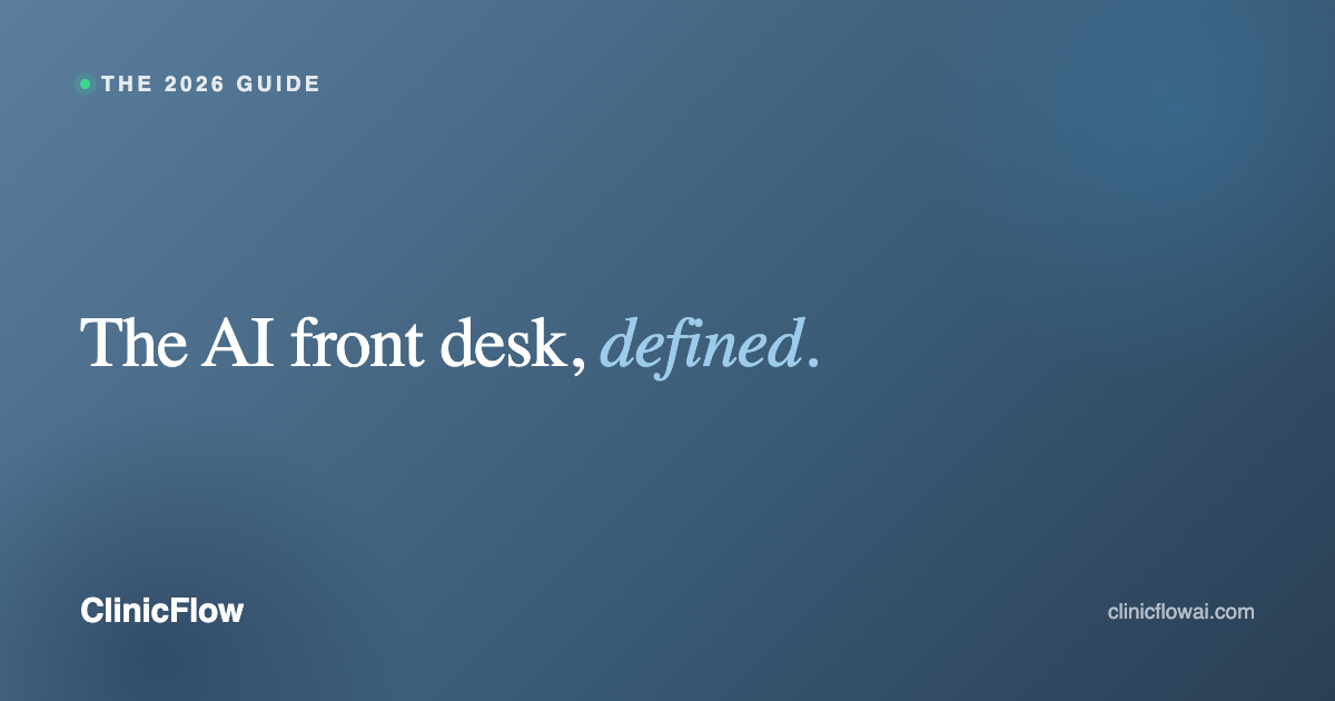 What is an AI front desk for surgical practices, explained